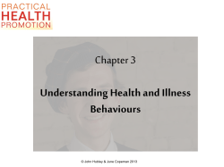 Practical Health Promotion Chapter 2 Introduction to