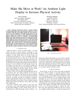 Make Me Move at Work! An Ambient Light Display to Increase