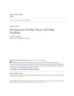 Development of Utility Theory and Utility Paradoxes