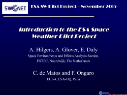 Introduction to the Pilot Project