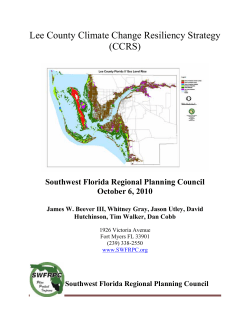 Lee County Climate Change Resiliency Strategy