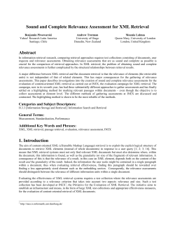 Sound and Complete Relevance Assessment for XML Retrieval