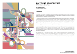 happening architecture - AA School of Architecture