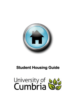 Student Housing Guide - University of Cumbria