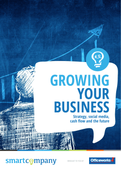 Strategy, social media, cash flow and the future