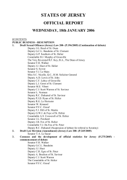 STATES OF JERSEY - States Assembly