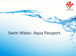 Swim Wales- Aqua Passport