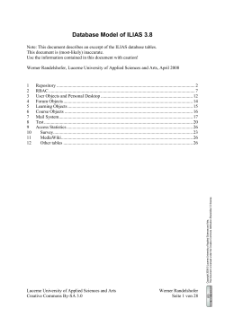 ILIAS Tabellenstruktur