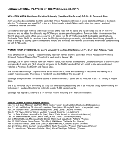 (Texas) Etheridge are USBWA Division II National Players of the Week