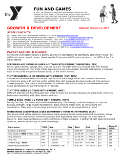 fun and games - YMCA of the Fox Cities