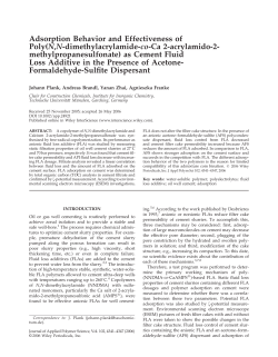 Adsorption behavior and effectiveness of poly(N,N