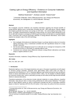 Evidence on Consumer Inattention and Imperfect Information