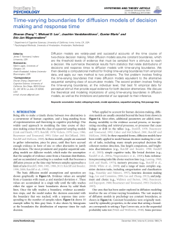 Time-varying boundaries for diffusion models of decision making