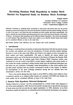 Revisiting Random Walk Hypothesis in Indian Stock Market