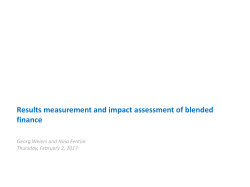 The EIB results measurement framework The three pillars of the ReM.