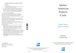 Qantas American Express Cards
