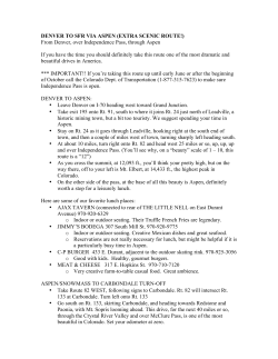 DENVER TO SFR VIA ASPEN