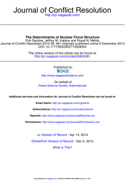 Journal of Conflict Resolution