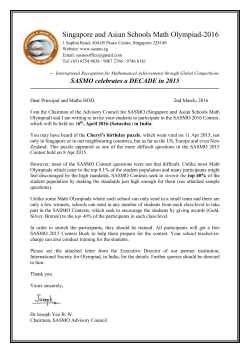 Dear Principal, Mathematics HOD and Person in Charge of