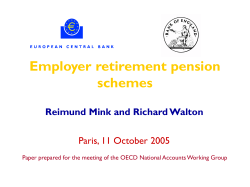 Pension schemes