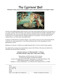 The Cyprians` Ball - The Bay Area English Regency Society