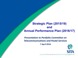 SITA Strategic Plan 2014-2019