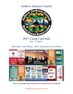 the Unit Leader`s Guide for Natchez Trace District