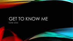 Get to know me