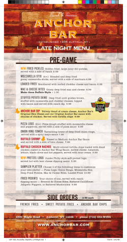 PRE-GAME - Anchor Bar