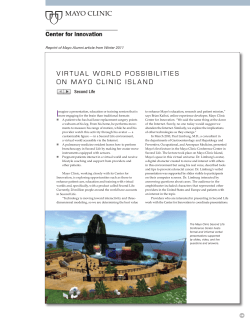 CFI Virtual World - Mayo Alumni Article - MC6295-85