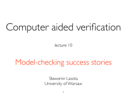Model-checking success stories
