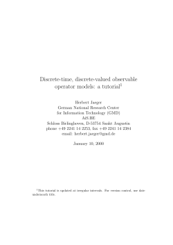 Discrete-time, discrete-valued observable operator models