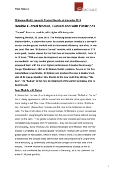 Double Glazed Module, Curved and with Pinstripes - si