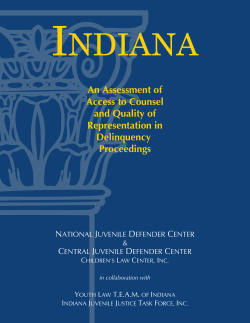 Indiana: An Assessment of Access to Counsel and Quality of