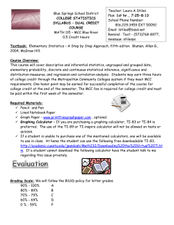 Enrollment for college - Blue Springs School District