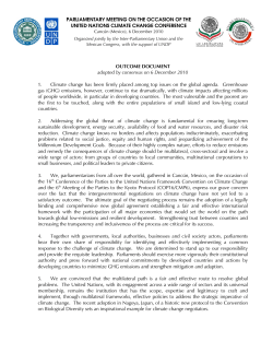 Outcome Document of the Parliamentary Meeting