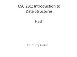 Hash - People Server at UNCW