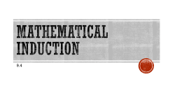 Mathematical induction
