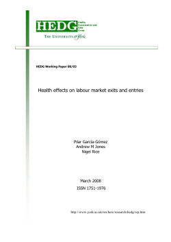 Health effects on labour market exits and entries