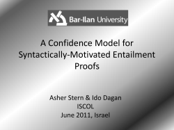 A Confidence Model for Syntactically