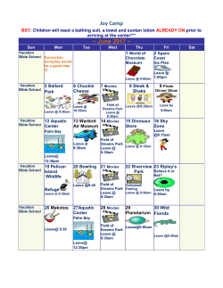 June 2011 Calendar - Mustard Seed Kidz