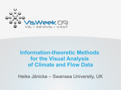Information Theory in Visualization - UTK-EECS