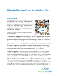 10 Ways to Make Your Photos More Visible on Flickr