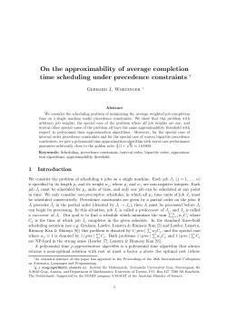 On the approximability of average completion time scheduling under