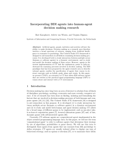 Incorporating BDI agents into human-agent