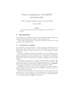 Proof of completeness of the SCIFF proof