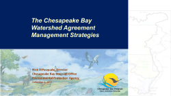 Management Strategies - Chesapeake Bay Program