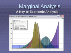 Lecture9 Marginal Analysis