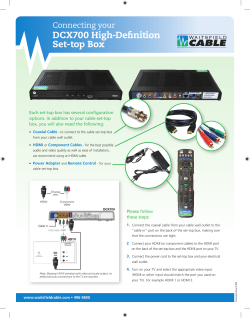 DCX700 High-Definition Set