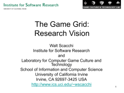 The Game Grid: Research Vision